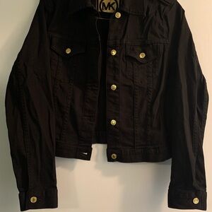 NWOT Micheal Kors Black Jean Jacket